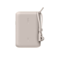 Belkin BoostCharge Portable Power Bank w/ Detachable Cable  - Sand