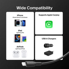 Belkin BoostCharge Lightning to USB-A Cable (1M) - Black