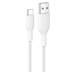 Belkin BoostCharge Pro Braided USB-C to USB-A Cable (1M) - White