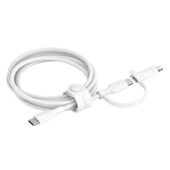 Belkin BoostCharge Pro 2-in-1 USB-C to USB-C/ Lightning (1.5M) - White