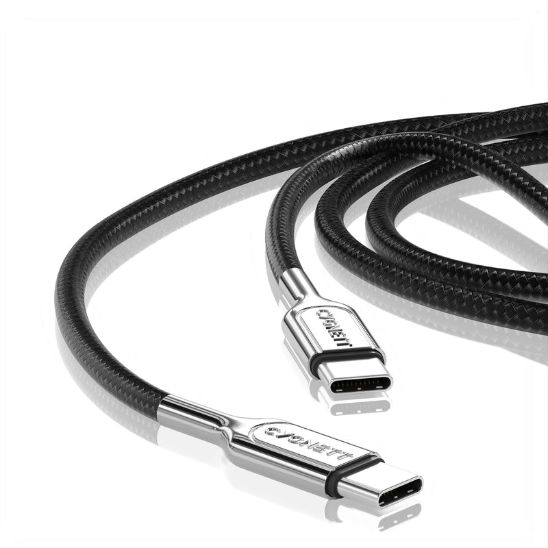 Cygnett Armoured Pro 240W USB-C to USB-C (4.0) Cable (1M) - Black