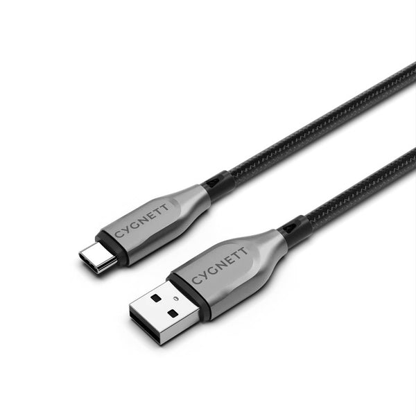 Cygnett Armoured USB-C to USB-A Cable 50cm - Black