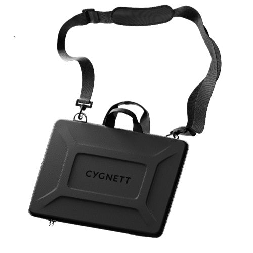 Cygnett Rugged Laptop Sleeve w/ Handle + Shoulder Strap Large - Black