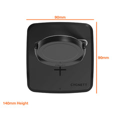 Cygnett ChargeBase Qi2 2-in-1 Magnetic 15W Wireless Charger - Black