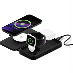 Cygnett MagTravel Qi2.0 2-in-1 Wireless Charger - Black