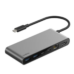 Belkin Connect 8-Port USB-C Hub with 2.5Gb Ethernet - Grey