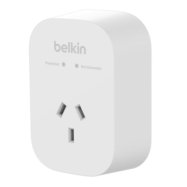 Belkin 1-Outlet 1800 J Surge Protection - White