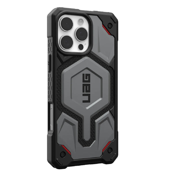 UAG Monarch Pro Magsafe Case for iPhone 16 Pro Max - Kevlar Silver