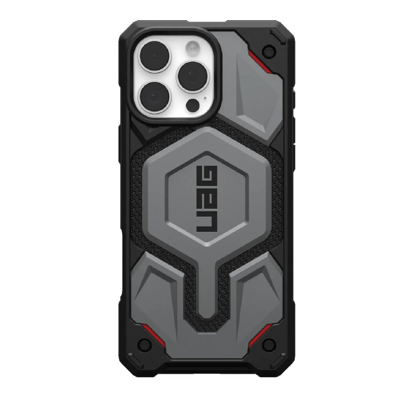 UAG Monarch Pro Magsafe Case for iPhone 16 Pro Max - Kevlar Silver