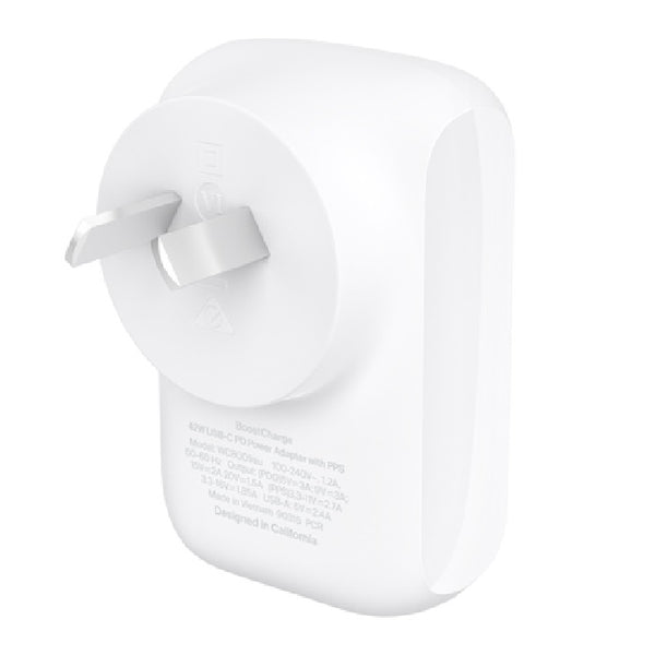 Belkin BoostCharge USB-C PD 3.0 PPS Wall Charger 42W - White
