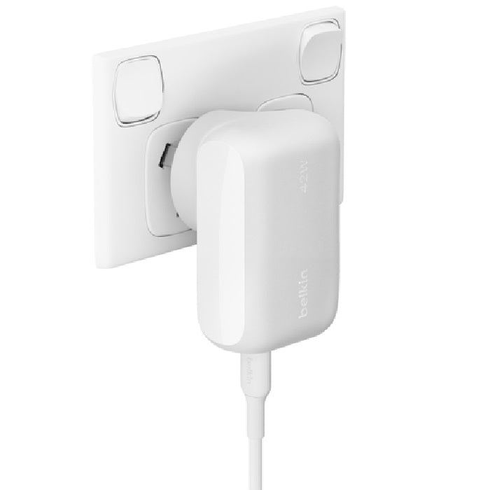 Belkin BoostCharge USB-C PD 3.0 PPS Wall Charger 42W - White
