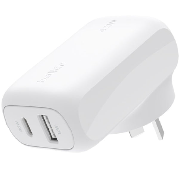 Belkin BoostCharge USB-C PD 3.0 PPS Wall Charger 42W - White
