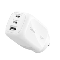 Belkin BoostCharge Pro 100W 3-Port GaN Wall Charger - White