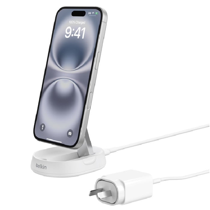 Belkin BoostCharge Pro Magnetic Wireless Charging Stand - White