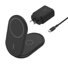 Belkin BoostCharge 2-in-1 Qi2 Wireless w/ 36W Wall Charger - Black