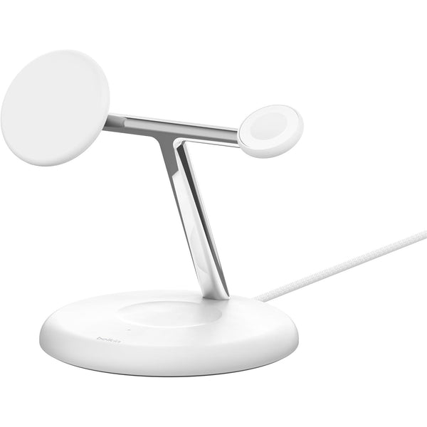 Belkin 3-in-1 Magnetic Wireless Charging Stand - White