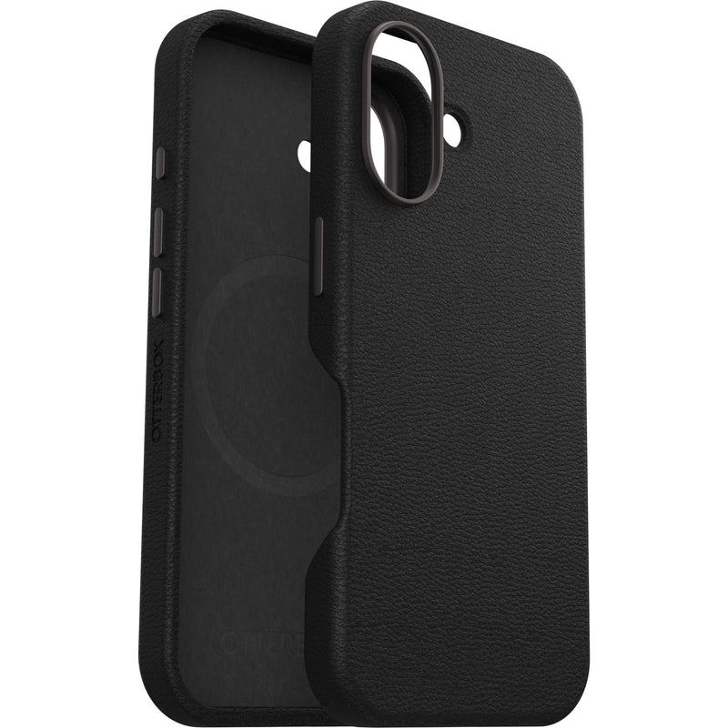 OtterBox Symmetry Cactus Leather Case iPhone 16 - Noir Ash