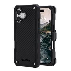 Pelican Shield MagSafe Case w/ Holster For iPhone 17 - Carbon Fiber