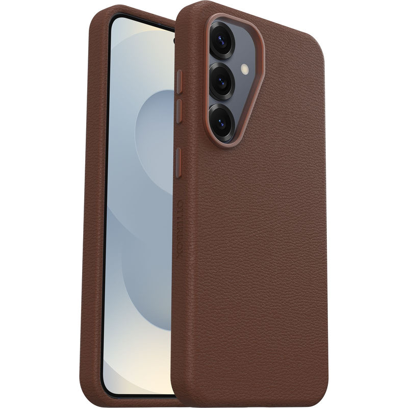 OtterBox Symmetry Cactus Leather Case For Samsung Galaxy S25 - Rich Adobe