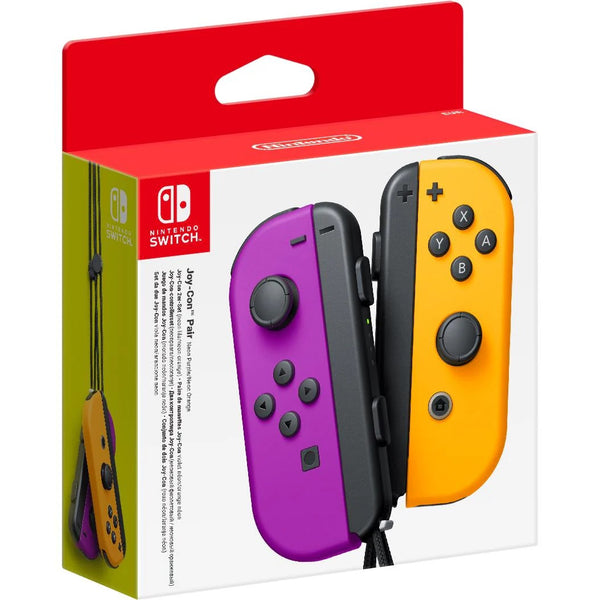 Nintendo Switch Joy-Con Controller Pair – Purple/Neon Orange
