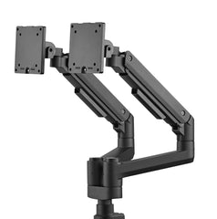 Brateck Fabulous Pole Mount Gas Spring Dual Monitor Arm 17-35