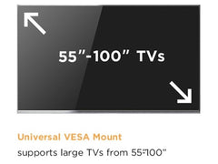 Brateck TTL14-68FR Motorized Wall Mount Stand – Black