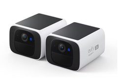 eufy Security SoloCam S220 2-Camera Kit with HomeBase 3 - White