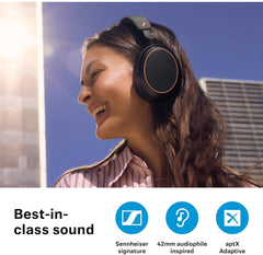 Sennheiser Momentum 4 Wireless Over-Ear Headphones - Black/Copper
