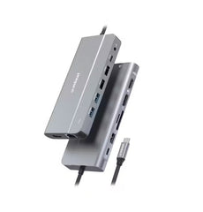 mbeat Elite X14 Triple 4K Display Multi-Port USB-C Hub - Grey