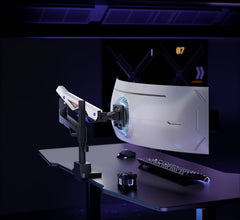 Brateck Atlas Neo Gaming Monitor Arm USB-A/C 24–57
