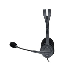 Logitech H111 Single 3.5mm Jack Strereo Headset - Black
