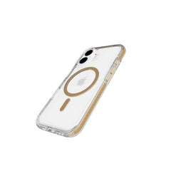 Tech 21 EvoCrystal MagSafe Case For Apple iPhone 16 Plus - Clear/Gold