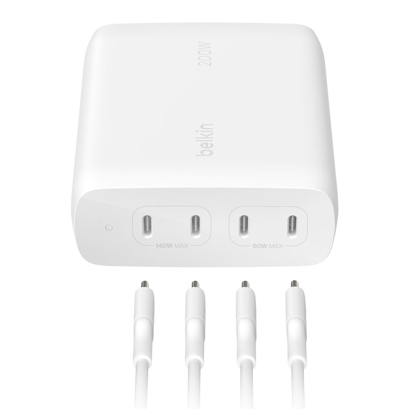 Belkin BoostCharge Pro 200W 4-Port USB-C GaN Desktop Charger