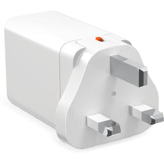 STM 65W Travel GaN Charger 3-Port (AU, EU, US, UK) USB-C/A - White