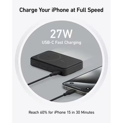 Anker MagGo 10K Magnetic Power Bank with Qi2 - Black