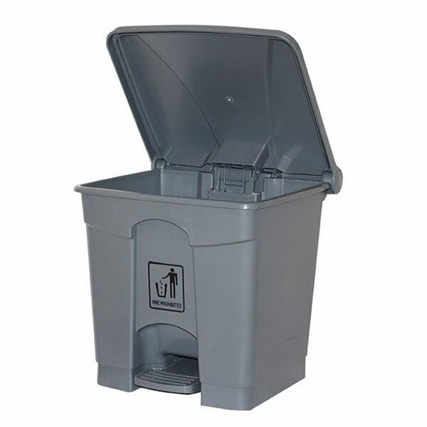 Cleanlink Rubbish Bin w/ Pedal Lid 68 Litre - Grey