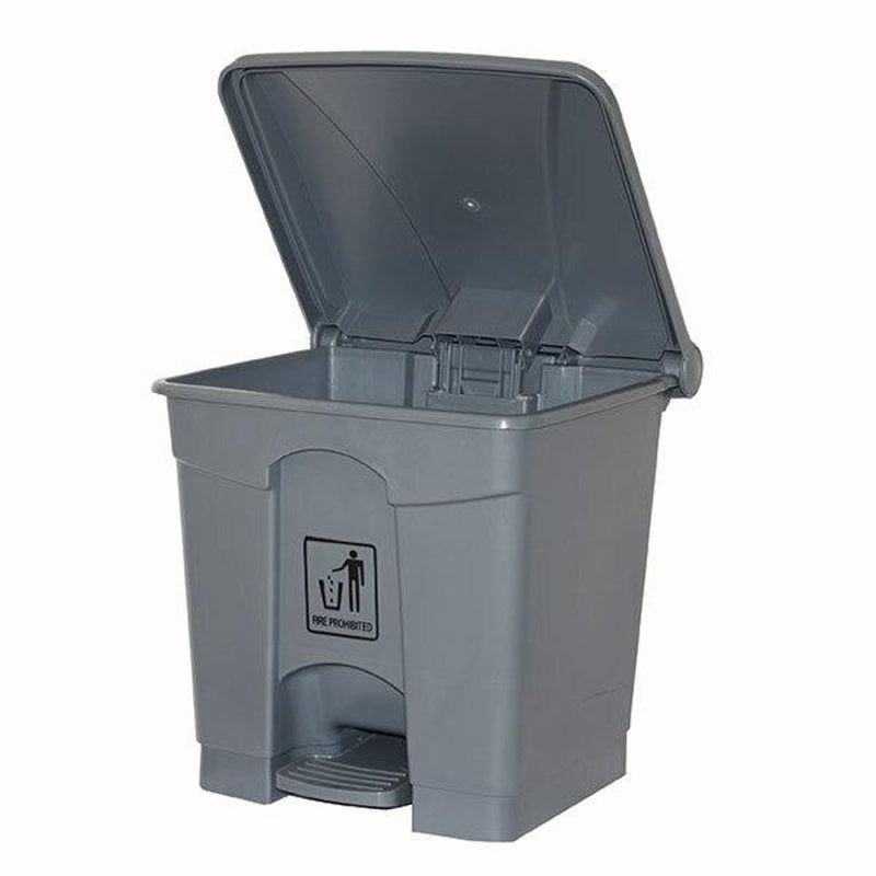 Cleanlink Rubbish Bin w/ Pedal Lid 68 Litre - Grey
