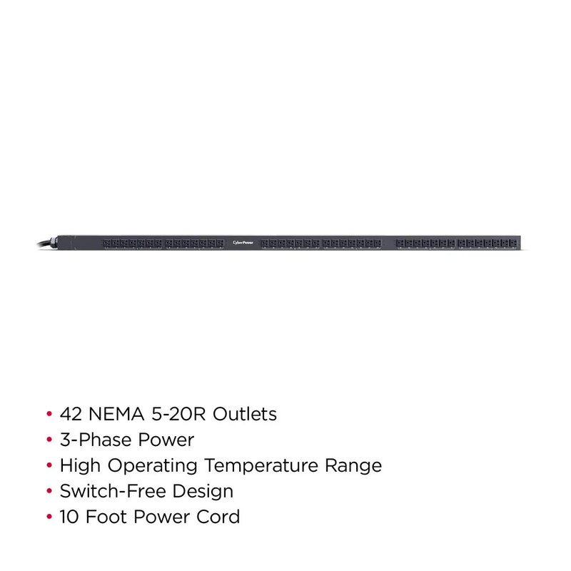 CyberPower Basic Power Distribution Unit 0RU 10Amp - Black