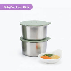 BabyBoo Smart Food Warmer Inner Dish Set 2 Pack - Stainless Steel