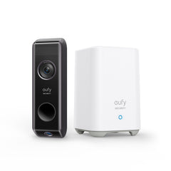 eufy Security Dual Cam Wireless 2K Video Doorbell w/ Homebase 2 (E8213C12)