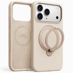 Torras Ostand Spin MagSafe Case For iPhone 17 Pro Max - Modern Brown