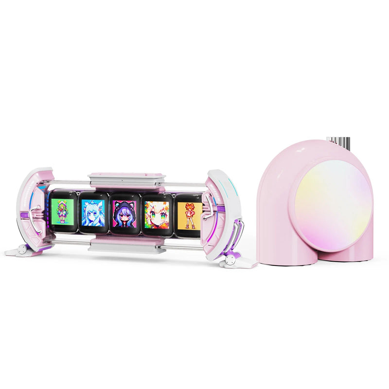 Divoom Times Gate Pixel Art Informative Display - Pink