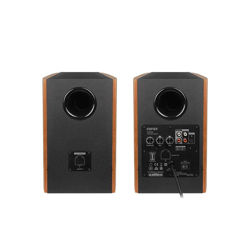Edifier R2000DB Warmoak Bluetooth Bookshelf Speaker 25mm Eagle - Brown
