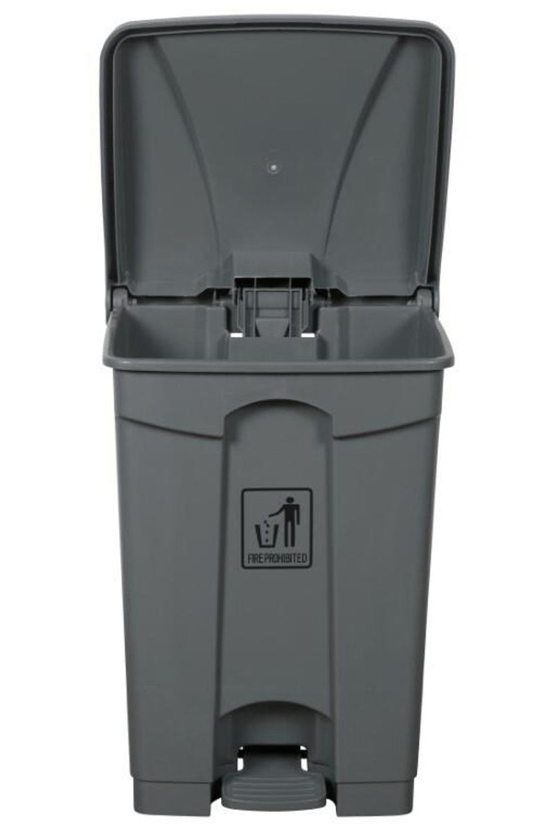 Cleanlink Rubbish Bin w/ Pedal Lid 45 Litre - Grey