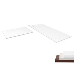 Brateck L-Shape 90° Particle Board Desk Board - White