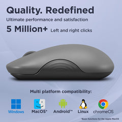 Lenovo 350 Bluetooth Silent Mouse Dual Device - Luna Grey