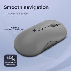 Lenovo 350 Bluetooth Silent Mouse Dual Device - Luna Grey