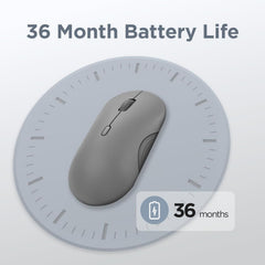 Lenovo 350 Bluetooth Silent Mouse Dual Device - Luna Grey