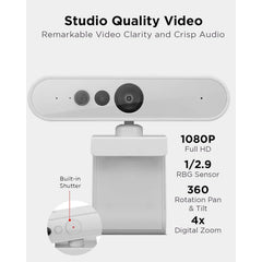 Lenovo 510 FHD 1080p Webcam with Dual Mics & Windows Hello - Grey