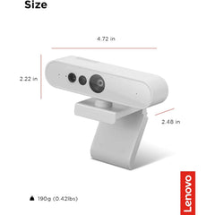 Lenovo 510 FHD 1080p Webcam with Dual Mics & Windows Hello - Grey